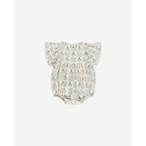 Kalea Romper || Garden Grid