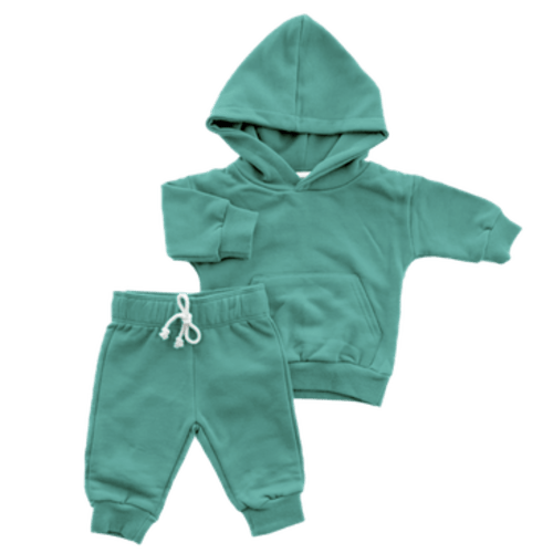 Organic Cotton Hoodie & Jogger Set, 6-12M