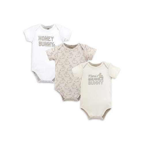 Hudson Baby Unisex Bodysuit 3pk - Honey Bunny - 6-9 Months