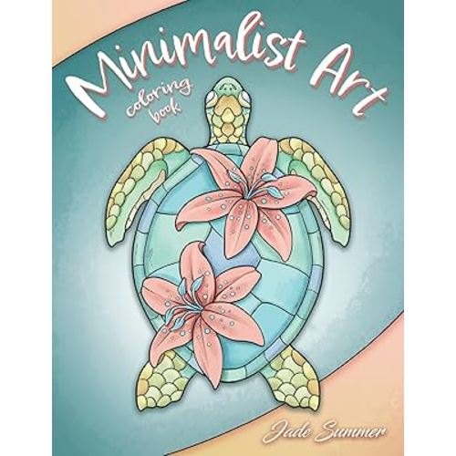 Minimalist Art: Adult Coloring Book for Women and Teens with Easy Boho Designs for Stress Relief and Relaxation (Easy Coloring Books)