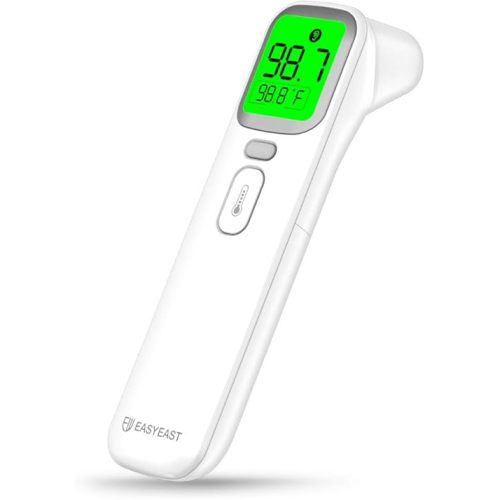 EasyEast Touchless Infrared Thermometer, Smart Forehead Thermometer, in-Ear Thermometer for Adult, Baby and Kids, Smart Digital Screen,Fast Reading Detection Thermometer,No Battery Included