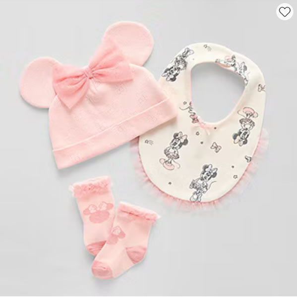 Disney Baby Girls 3-pc. Minnie Mouse Baby Gift Set, Color: Pink - JCPenney