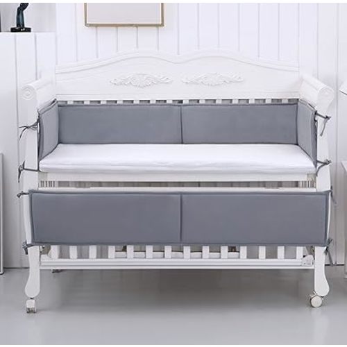 4Pcs Breathable Mesh Liner Anti-Collision Breathable Cushioned Pads Soft Padding for Sides Padded Covers (Gray)