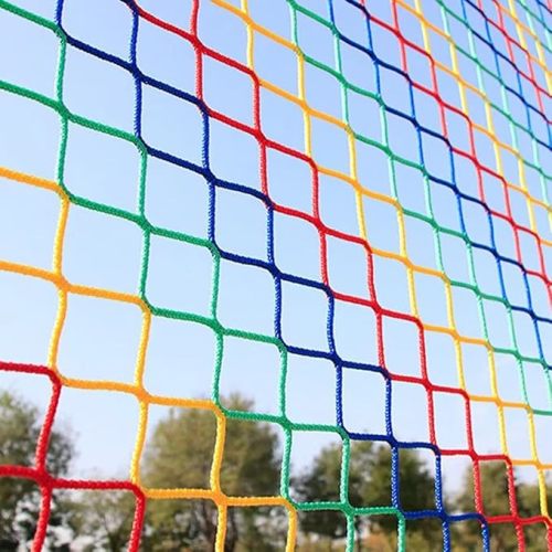 Climbing Cargo Net for Kids Outdoor Balcony Safety Net Rope Netting Playground Climbing Net Stairway Railing Safety Net for Children Pets Toys Knotless Polyester Sports Netting3.3X9.9FT
