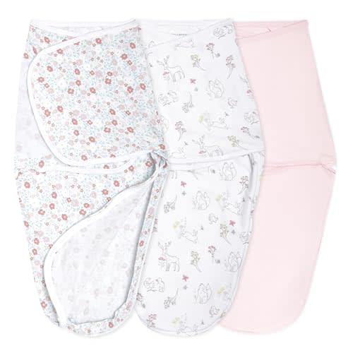 aden + anais Essentials Easy Wrap Swaddle - Easy Swaddle Newborn Swaddle Sack, Baby Swaddles, Sleep Sack Wearable Blanket