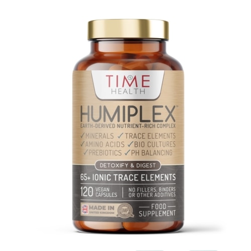 Humiplex® - Fulvic & Humic Multi-Nutrient Complex - Minerals, Trace Elements, Amino Acids, Probiotics & Prebiotics - pH Balance, Detox & Digestion - Time Health