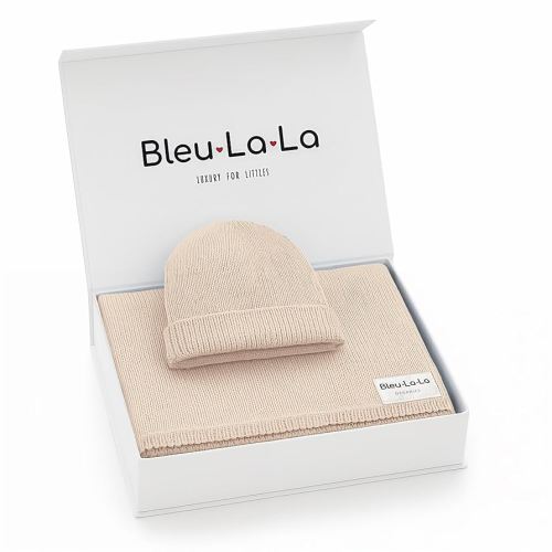 Luxe Collection 100% Organic Luxury Knit Baby Blanket + Hat Set (Oatmeal)