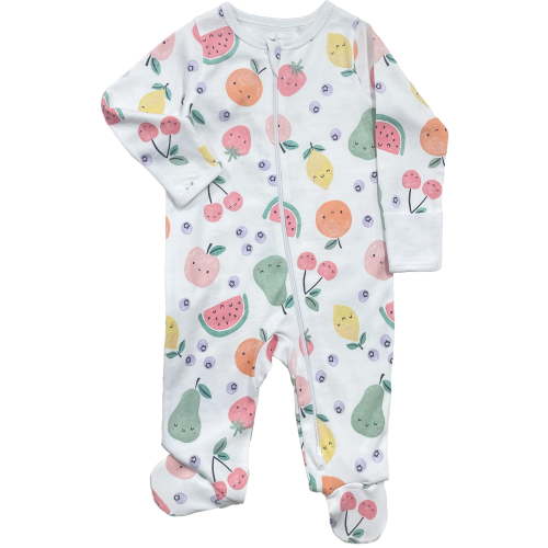 Wonder Nation Baby Gender Neutral Zip Front Footed Sleep N Play Pajamas, Sizes Preemie-6/9 Months