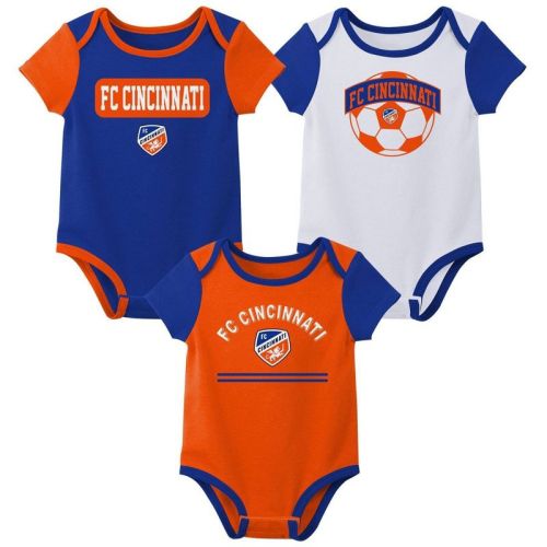MLS FC Cincinnati Infant Boys' 3pk Bodysuit - 0-3M