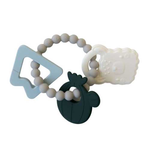 Loulou Lollipop Teething Ring Set - Llama - Clement