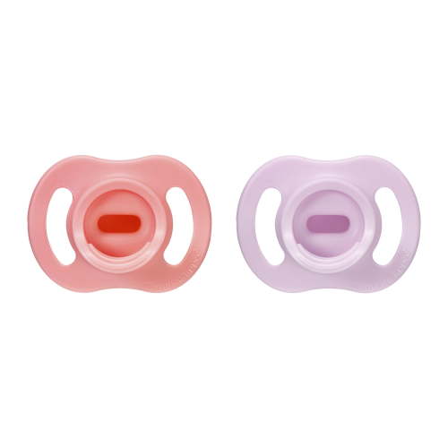 Tommee Tippee Ultra-light Stayput Pacifier, 0-6 Months, One-Piece Silicone Design, 2 Pack