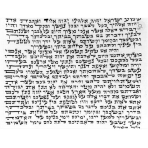 Kosher Ashkenazi Mezuzah Scroll - 4 Inches