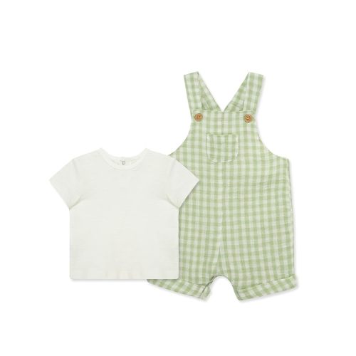 Little Me Baby-Boys 2-piece Gauze Tee Shirt and Shortall Set