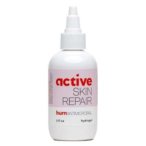 Active Skin Repair First Aid Skin Healing Burn Hydrogel - Natural, Non-Toxic, & No Sting Skin Burn Ointment with Hypochlorus Acid for Immediate Pain Relief, HSA/FSA Eligible, 3 oz