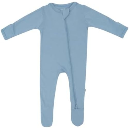 KYTE BABY Unisex Zipper Closure Footies, Rayon Made From Bamboo, 0-24 Months