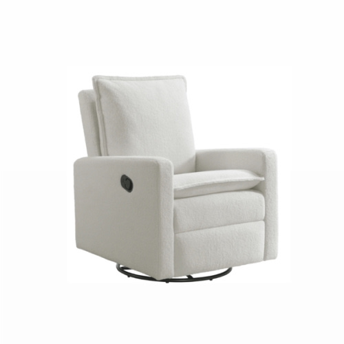 Soho Baby Coventry Glider Recliner Boucle White