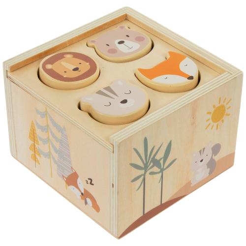 Animal Sorting Cube Wood Toy