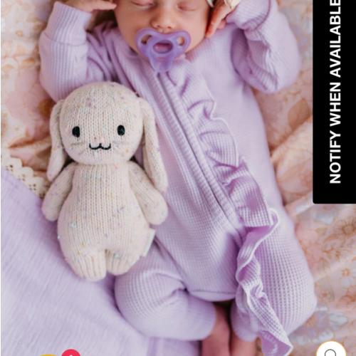 Frill Zip Romper | Pastel Lilac Waffle – Little and Fern