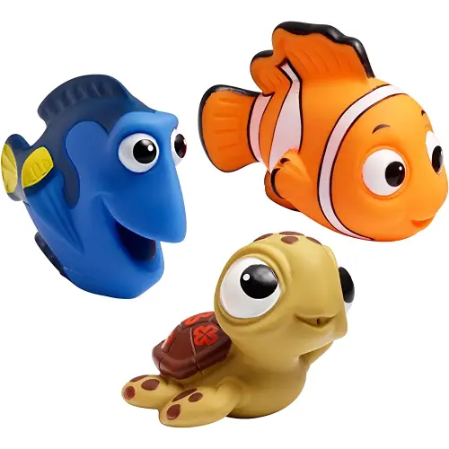 The First Years Disney Finding Nemo Bath Toys - Dory, Nemo, and Squirt — Squirting Kids Bath Toys for Sensory Play - 3 Count