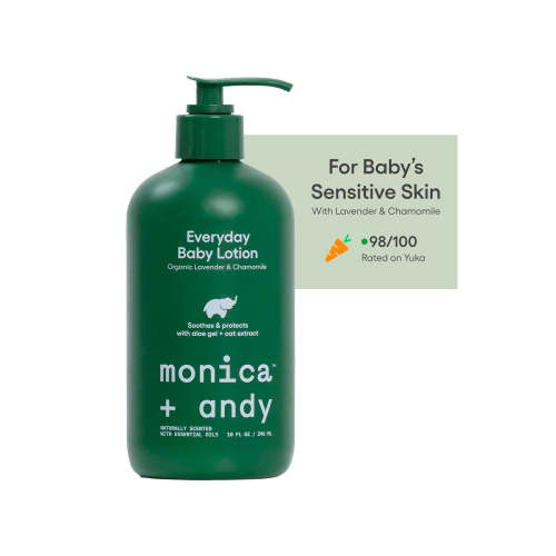Monica + Andy Everyday Baby Lotion, Daily Moisturizer for Sensitive Infant Skin, Lavender & Chamomile, 10 fl oz