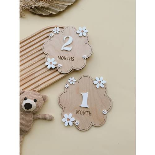 Daisy Flower Milestones | Baby Milestones | Monthly Milestones Marker | Monthly Baby Sign | Monthly Age Marker