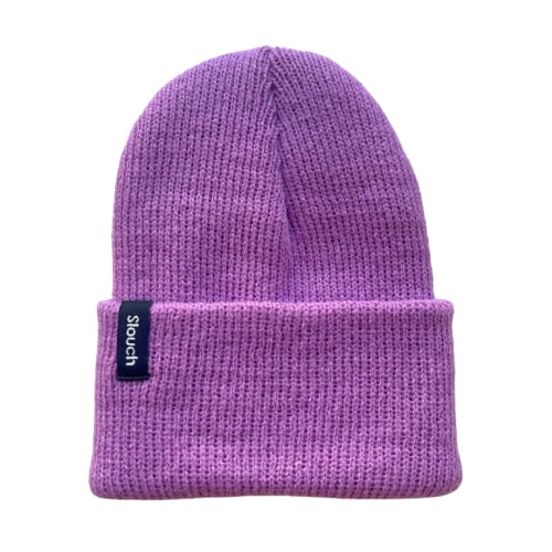 Orchid Knit Cuff Beanie