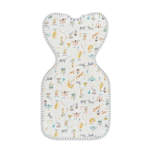 Love to Dream Swaddle UP, Baby Sleep Sack, Self-Soothing Swaddles for Newborns, Improves Sleep, Snug Fit Helps Calm Startle Reflex, New Born Essentials for Baby, 1.0 TOG, 5-8.5 lbs, Circus White