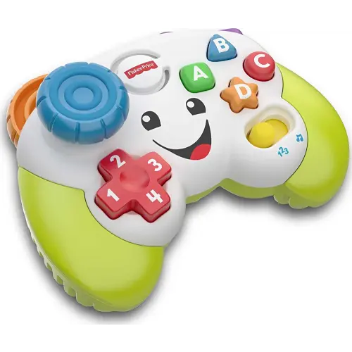 Fisher-Price Laugh & Learn Baby & Toddler Toy Game & Learn Controller Pretend Video Game with Music Lights & Activities Ages 6+ Months