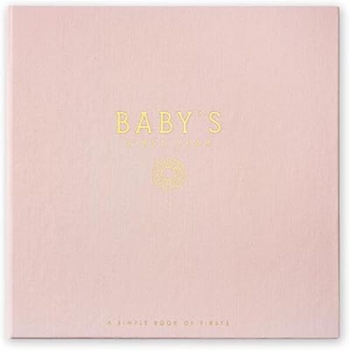 Lucy Darling Baby Memory Book, Luxury Baby First Year Book & Photo Album for Baby Boy/Girl, Keepsake Baby Books & Journals, Gender Neutral Memories & Milestone Book, Pregnancy Gift - Wildflower Meadow