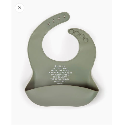 Meal Blessing Silicone Bib