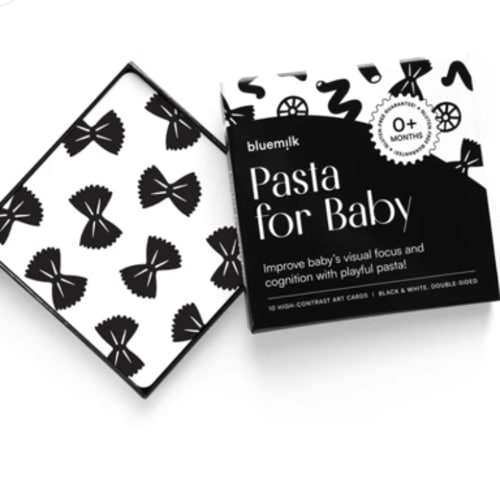 Pasta for Baby High-Contrast Art Cards | Sensory Play – Chunky Deli