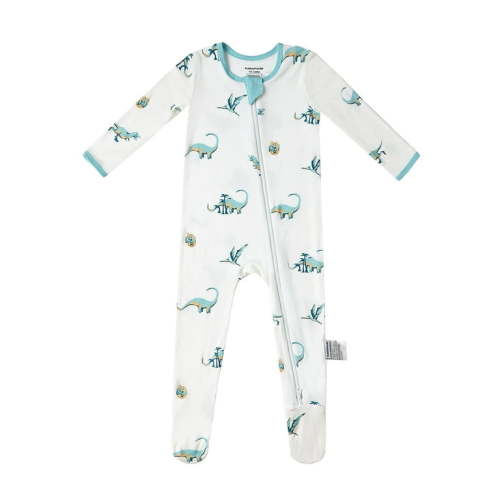 BubblePanda Rayon Made From Bamboo Baby Pajamas Baby Clothes for Boys Girls 3-6 Months Unisex Zip-Front Non-Slip Onesie One-Piece Sleeper Footed Pjs Footie Sleep N Play Jumpsuit Long Sleeve