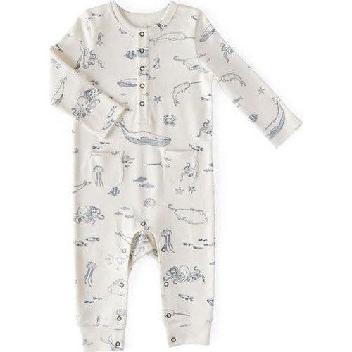 Pehr Life Aquatic Organic Cotton Romper | Nordstrom