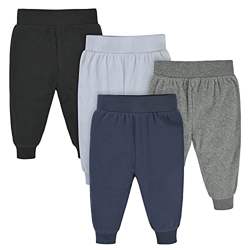 Gerber Baby Boys' 4-Pack Microfleece Pants