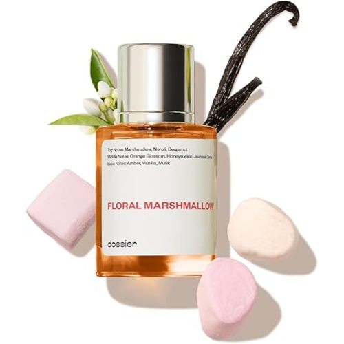Dossier - Eau de Parfum - Floral Marshmallow - Inspired by By Kilian's Love,Don't Be Shy - Perfume Luxury - Pure Infused - Paraben-Free - Vegan - Feminine - For Women -Fragrance 1.7 Fl 0z (Spray 50ml)