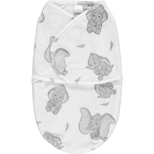 Disney Dumbo Single Ply Baby Swaddle Sack, Easy Wrap Newborn Infant Swaddling Blanket, Soft Comfort Swaddler, Sleep/Hospital Swaddles for Newborns