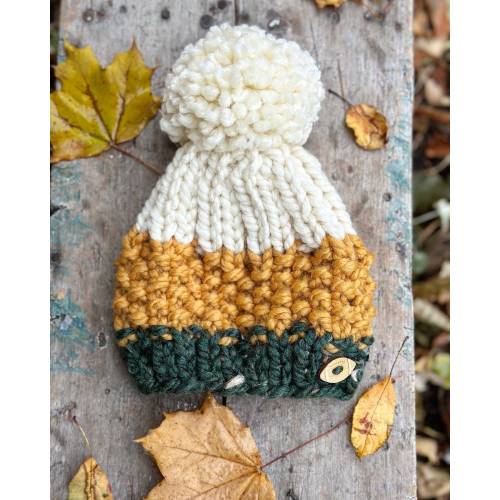 Green Bay inspired Hats, Newborn Beanie, Baby  unisex hat, Green and Gold Beanie, Welcome Baby Hat, Baby Packer Fan