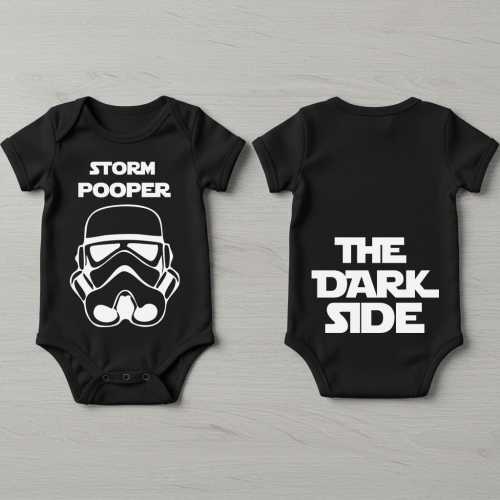 Storm Pooper Baby Bodysuit: Funny Dark Side Star Wars Onesie