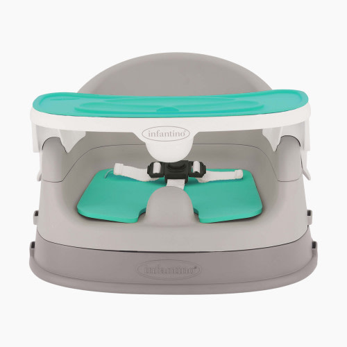 Infantino Grow-With-Me 3-in-1 Feeding Booster Deluxe - Teal, Grey