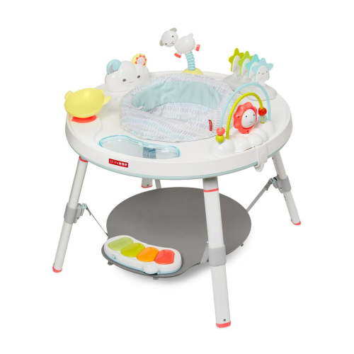 Skip Hop Baby Activity Center: Interactive Play Center with 3-Stage Grow-with-Me Functionality, 4mo+, Silver Lining Cloud