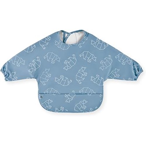 Ryan & Rose Cutie Bib Smock - Baby Smock Bib - Long Sleeve Bib Toddler Art Smock Smock Apron Toddler Bibs Baby Bib