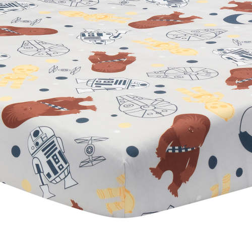 Star Wars Signature Millennium Falcon 100% Cotton Fitted Crib Sheet – Lambs & Ivy