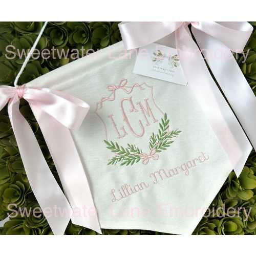 Custom Baby Banner, Welcome Banner, Hospital Door Sign, Baby Shower, Bassinet or Crib Announcement