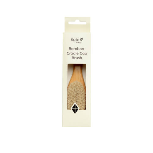 Kyte Baby Cradle Cap Brush Made with Natural Goat Hair Bristles and a Bamboo Brush Handle