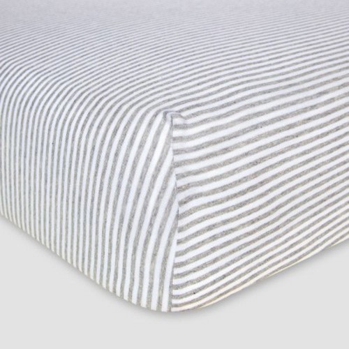 Burt's Bees Organic Crib Sheet, Heather Gray