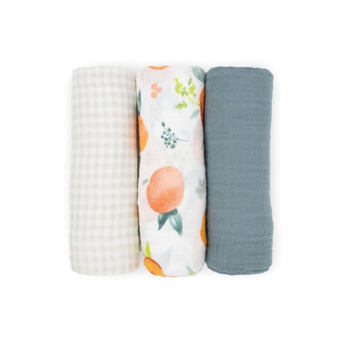 3-Pack Cotton Muslin Swaddle Blankets