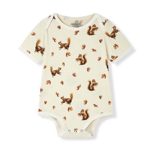 Chipmunk Luxe Stretch Short Sleeve One Piece Size 6-12 months