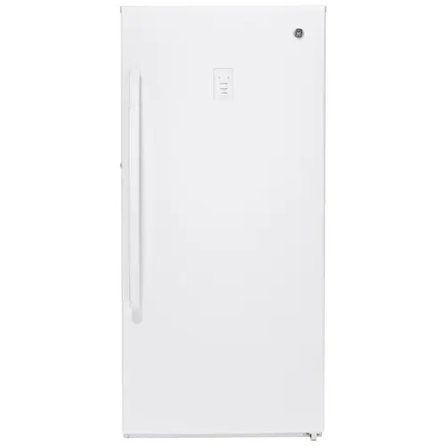 GE 14.1 cu. ft. Garage Ready Upright Freezer with Glass Shelves