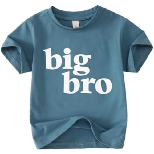 SOFEON Big Brother Shirt for Toddler Baby Boy Promoted to Big Bro Announcement T-Shirt Kids Summer Short Sleeve Tees Top