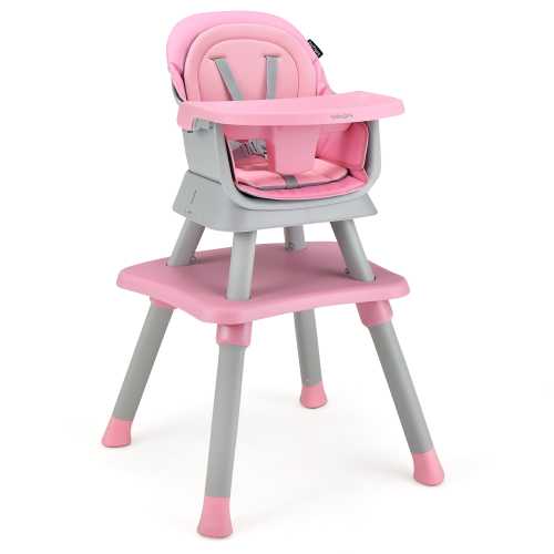 Babyjoy 8-in-1 Baby High Chair Convertible Dining Booster Seat with